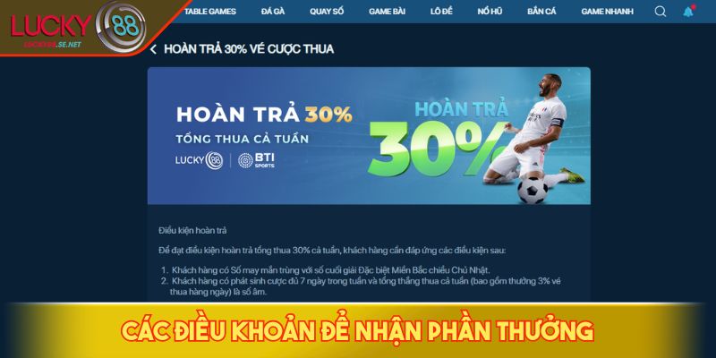 Khuyến Mãi LUCKY88 Hấp Dẫn - Tăng Cơ Hội Thắng Lớn Mỗi Ngày 3 Các điều khoản để nhận phần thưởng